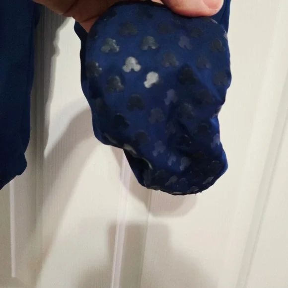 Vuntafe Disney Store Mickey Mouse Blue Hooded Pram Suit Fleece Lined 12-18 Month